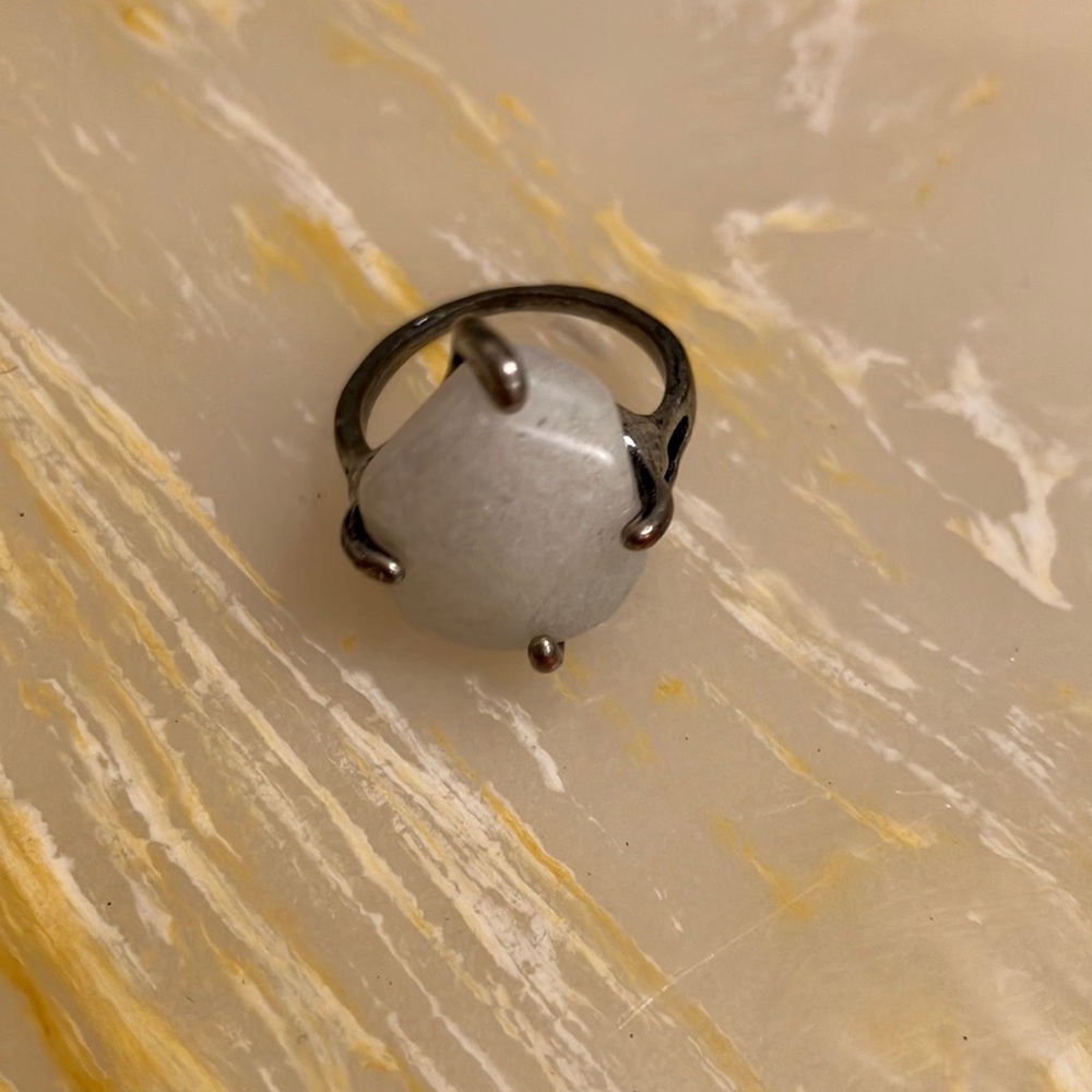 White stone ring